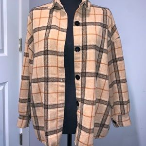 Brown plaid jacket